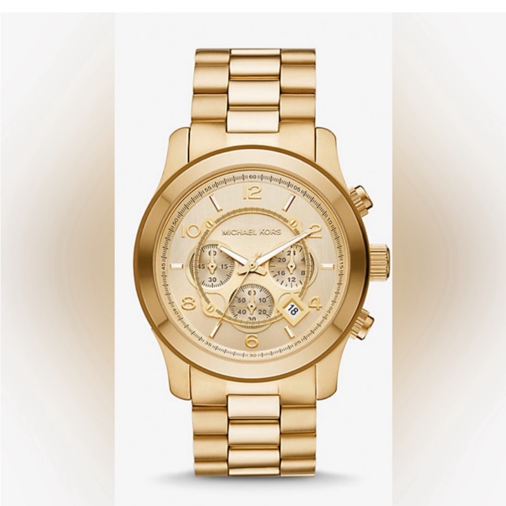 Michael Kors Women's Unisex Gold Runway
Stainless Steel Watch